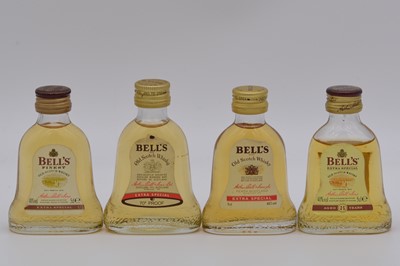 Lot 165 - Assorted blended Scotch whisky miniatures, including Bells and Dimple