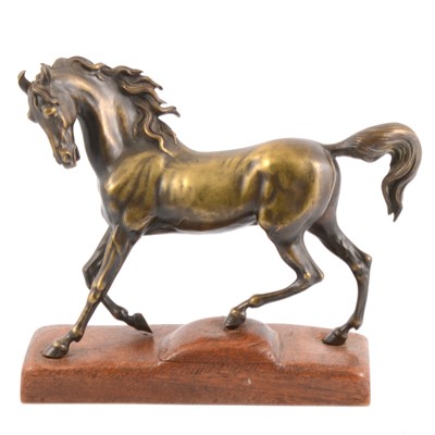 Lot 77 - Prancing horse, bronze sculpure