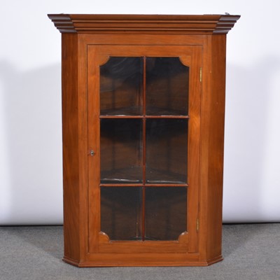 Lot 547 - Mahogany corner display cabinet