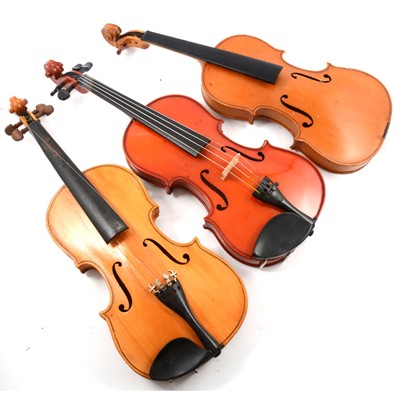Lot 197 - Stentor student violin and two others
