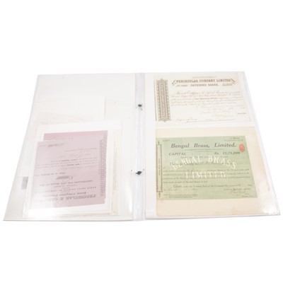 Lot 198 - Chinese, Far Eastern and P&O bond and share certificates.