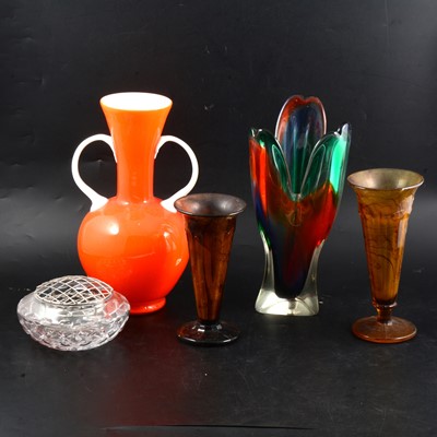 Lot 38 - Five items of glassware.