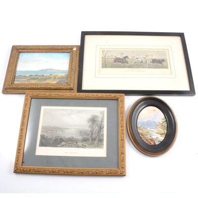 Lot 100 - After JS Prout / A Willmore, Port Stephens, and other Australian prints and paintings.