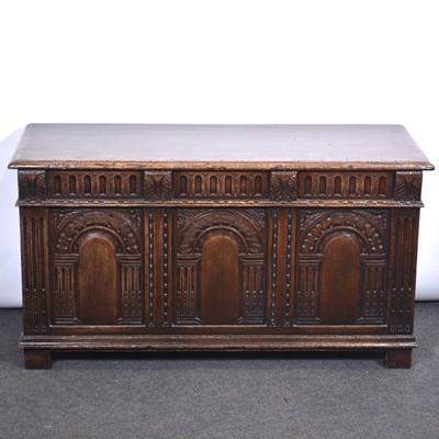 Lot 379 - Reproduction oak coffer