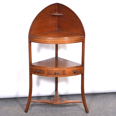 Lot 361 - Victorian mahogany corner washstand