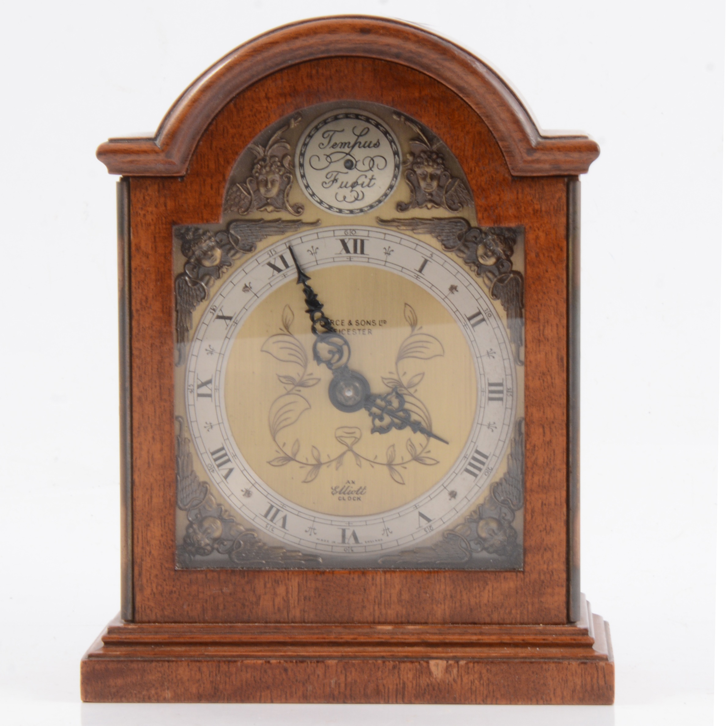 Lot 93 Elliott mantel clock and an aneroid barometer