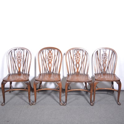 Lot 366 - Thomas Glenister of High Wycombe set of four Windsor chairs.