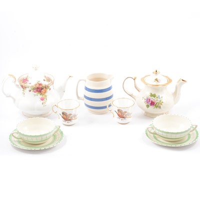 Lot 50 - Royal Albert 'Old Country Roses' teaset, Royal Grafton coffee set, and other teasets.