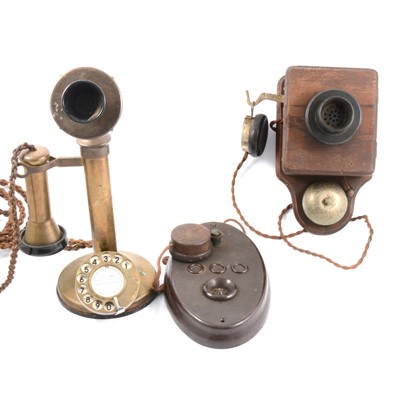 Lot 151 - Three early 20th-century telephones