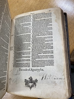 Lot 124 - A Bishop's Bible, 1582.