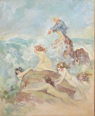 Lot 446 - Follower of Norman Alfred William Lindsay, (Australian), Sirens