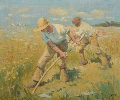 Lot 97 - Royle, Harvesters with scythes