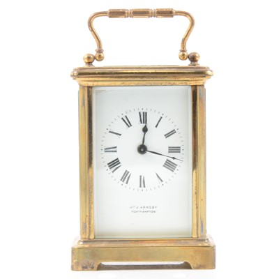 Lot 191 - French brass carriage clock