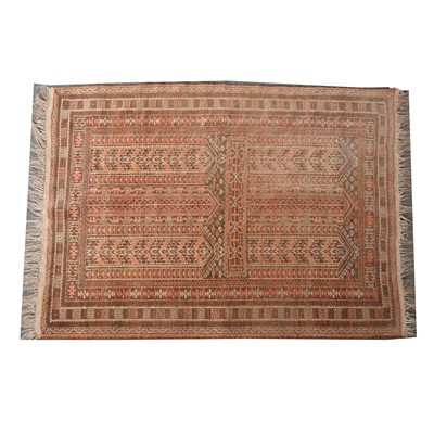 Lot 674 - Afghan rug and an old prayer rug.