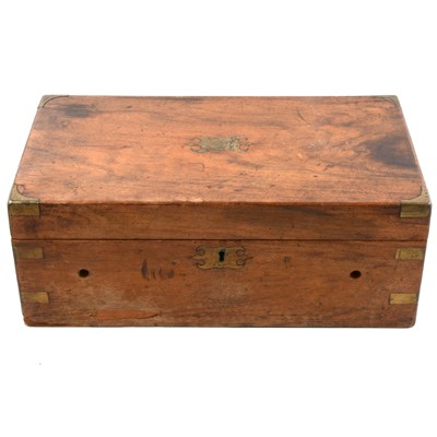Lot 134 - Victorian walnut writing box.