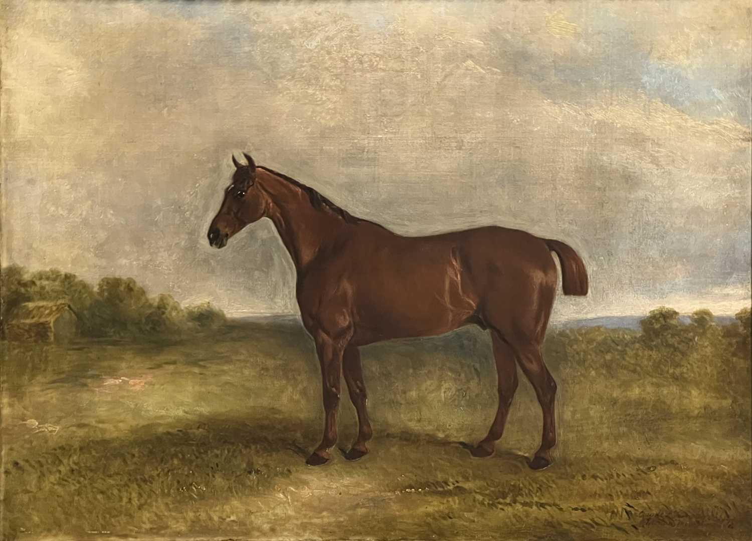 Lot 187 - Claude Lorraine Ferneley, Horse in a landscape