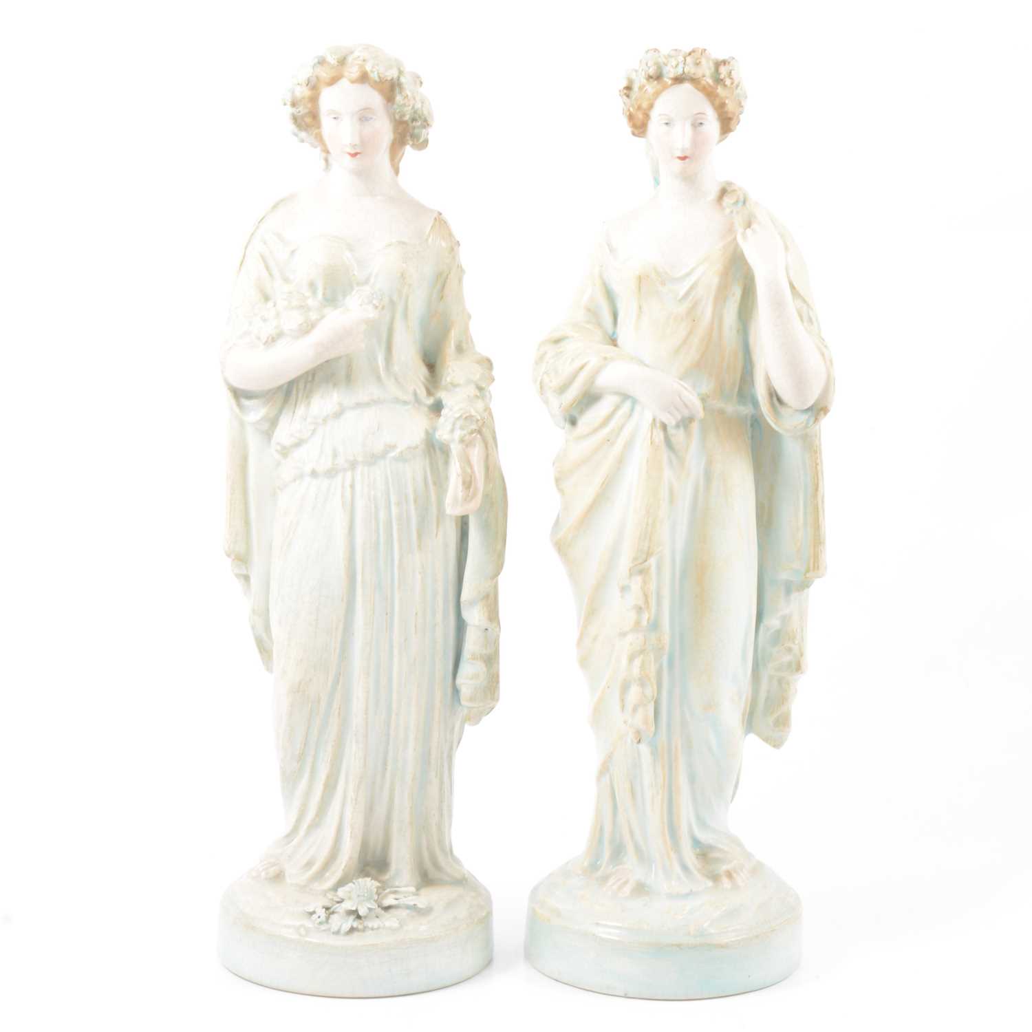 Lot 7 - Pair of Staffordshire earthenware figures