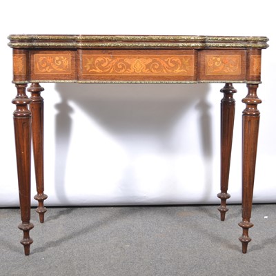 Lot 262 - Franco-Dutch rosewood and marquetry card table