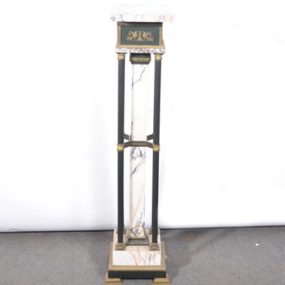 Lot 272 - French Empire style marble and metal mounted column