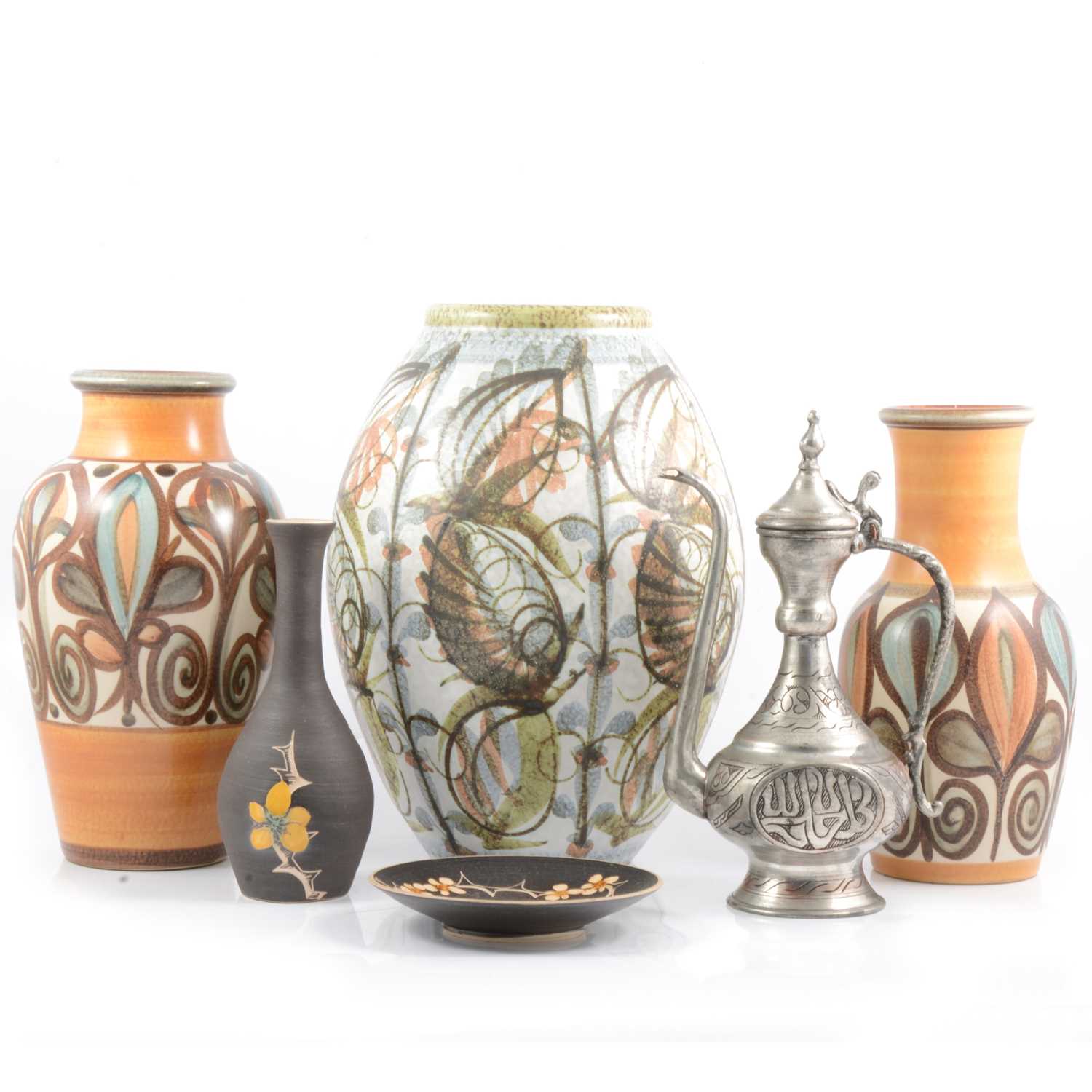 Lot 4 - Denby and Langley Glyn Colledge vases, plus other ceramics.