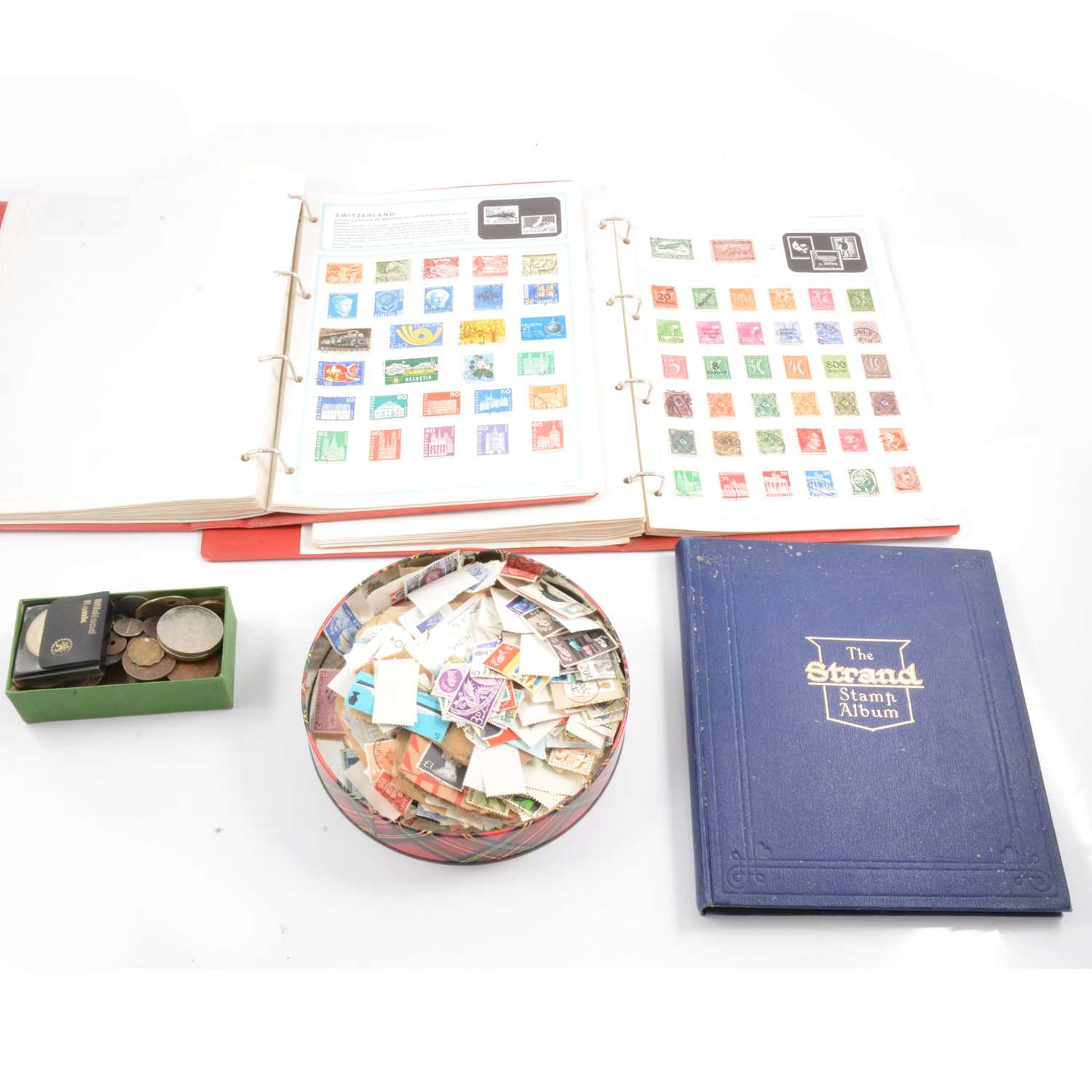 Lot 86 - Collection of stamps and coins.