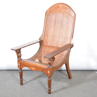 Lot 385 - Hardwood plantation type chair