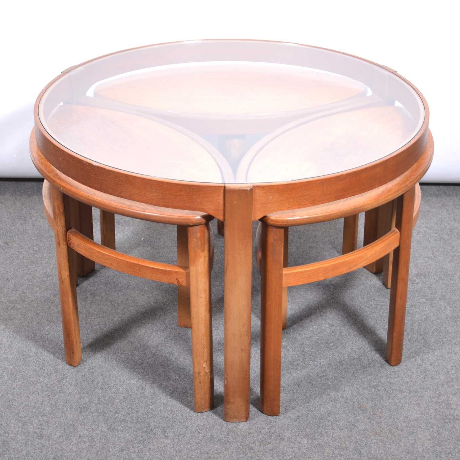 Lot 317 - Nest of tables Nathan Trinity tables,