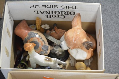 Lot 55 - Leonardo resin model of the Leicestershire Fox, and other models