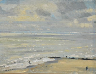 Lot 240 - Robert King, Coastal scene