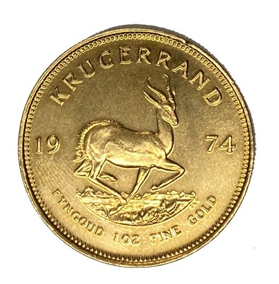 Lot 108 - South Africa, gold Krugerrand coin, 1974