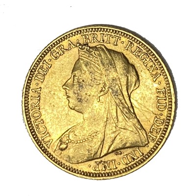 Lot 10 - Queen Victoria gold Sovereign coin, 1895