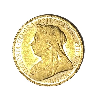 Lot 14 - Queen Victoria gold Sovereign coin, 1900