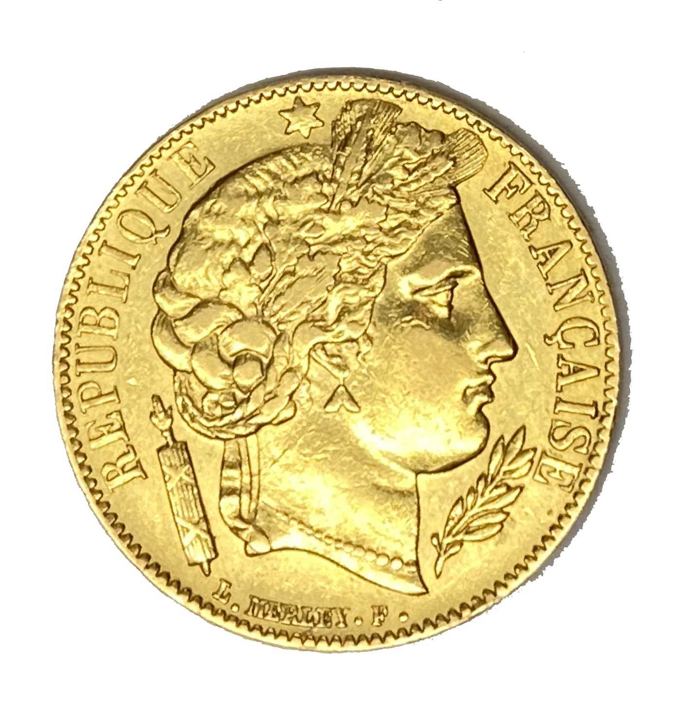 Lot 115 - French Republic 20 Franc gold coin, 1851