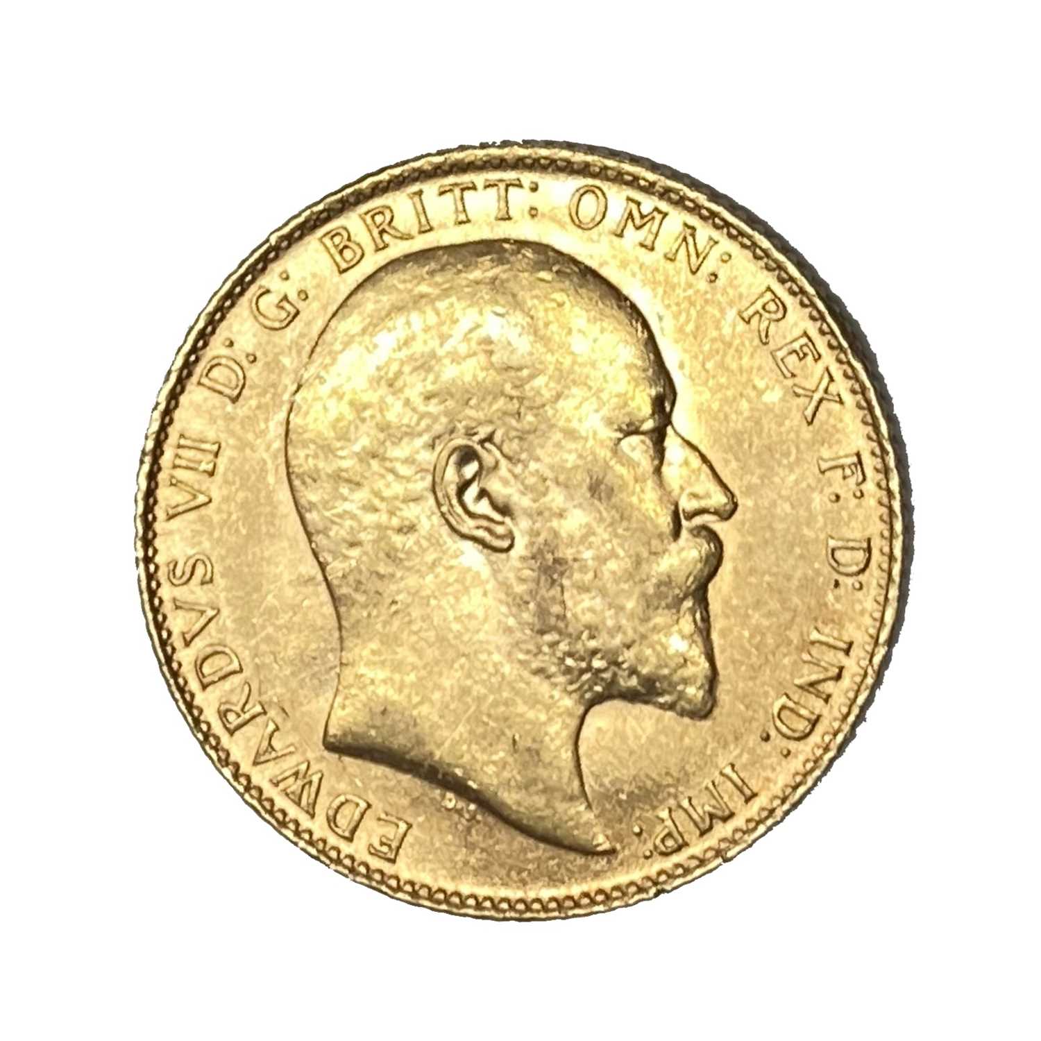 Lot 22 - Edward VII gold Sovereign coin, 1906