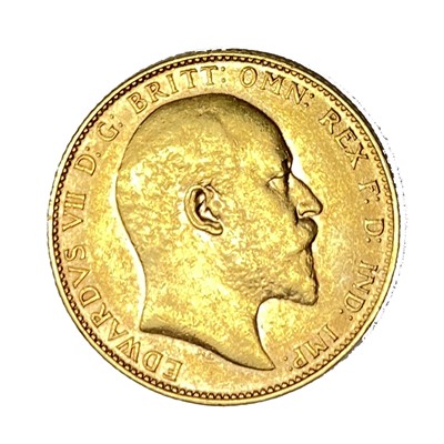 Lot 23 - Edward VII gold Sovereign coin, 1907