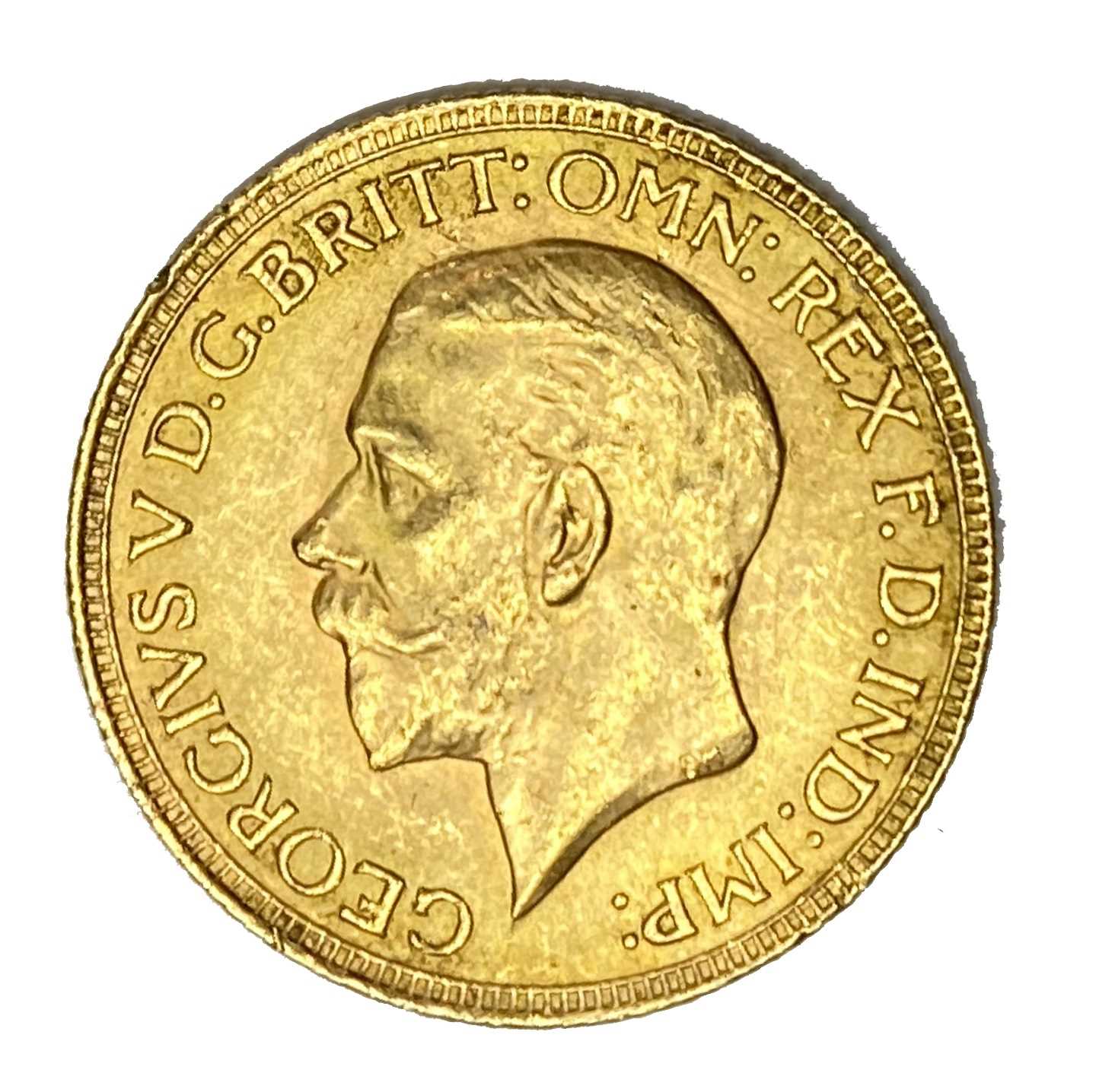 Lot 59 - George V gold Sovereign coin, 1930, Pretoria mint