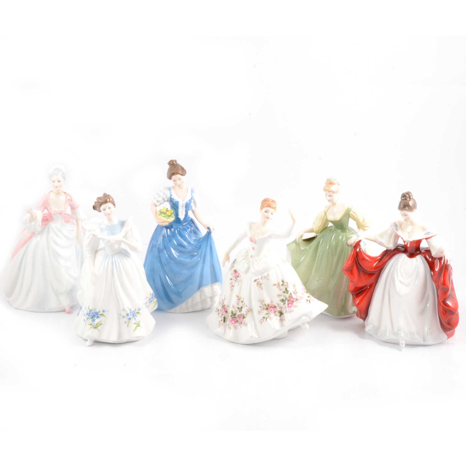 Lot 2 - Six Royal Doulton figurines.