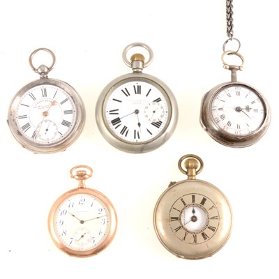 Lot 228 - Five pocket watches.