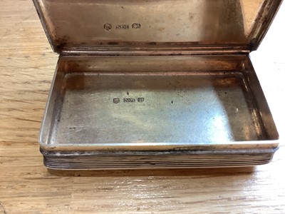 Lot 149 - Silver snuff box, Nathaniel Mills, Birmingham 1843.