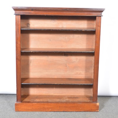 Lot 313 - Edwardian mahogany open bookcase