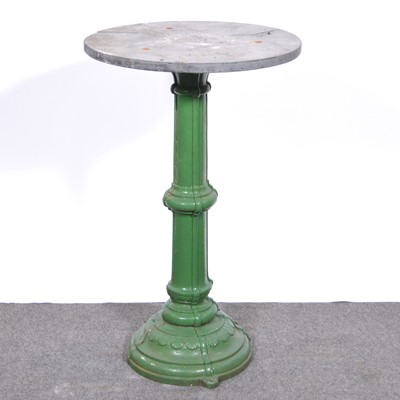 Lot 408 - Cast iron pedestal table