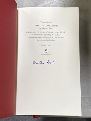 Lot 92 - Blurbook, and Martin Amis, The Information, both signed.