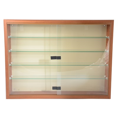 Lot 167 - Model display case, glass shelves and front doors