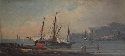 Lot 340 - Continental School, Estuary scene