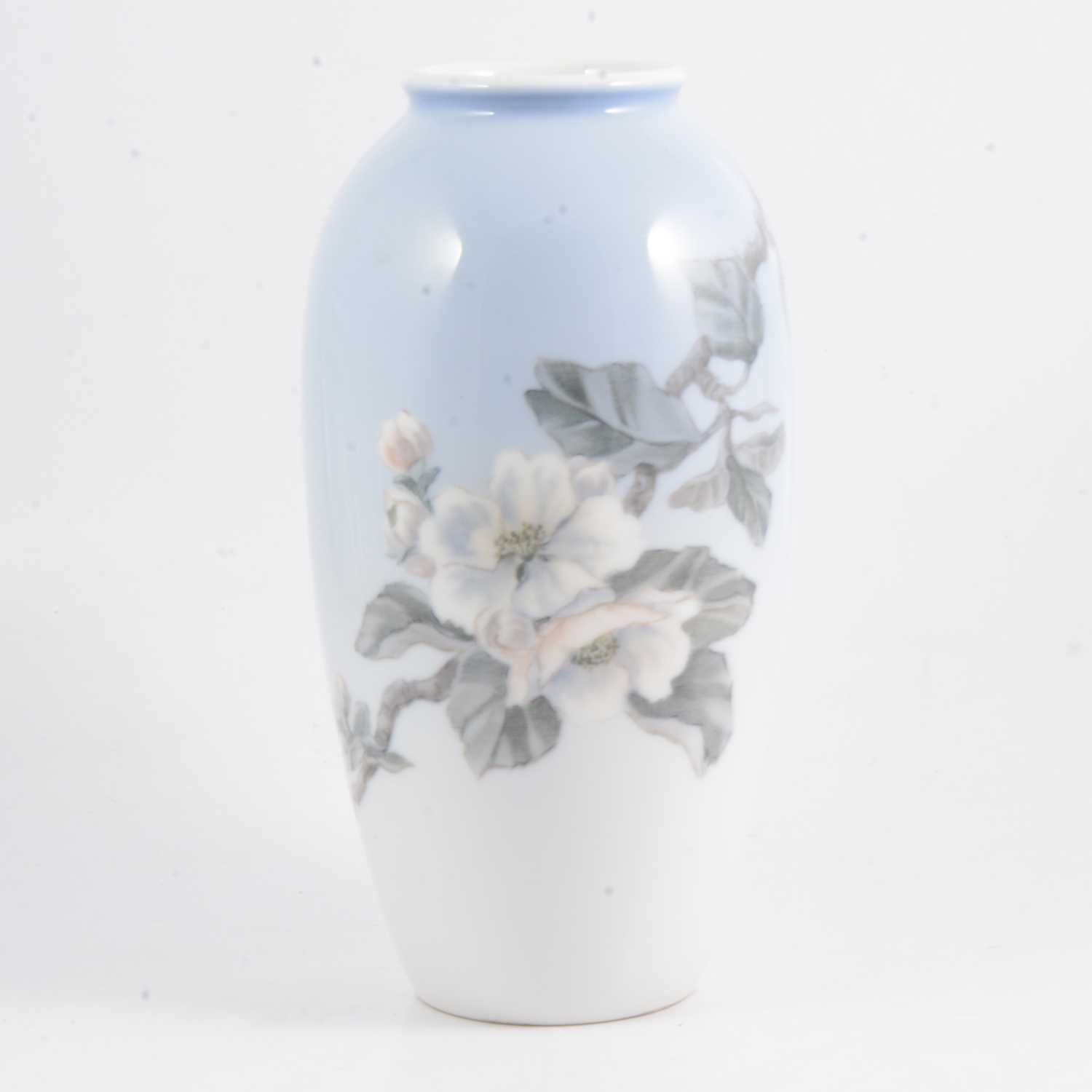 Lot 44 - Royal Copenhagen vase, with floral design.
