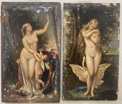 Lot 237 - Continental School - Leda and the Swan, and another