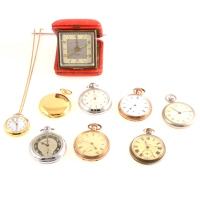 Lot 317 - Collection of pocket watches, Railway Timekeeper, "Services Army".