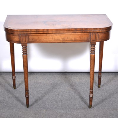 Lot 466 - George III mahogany card table