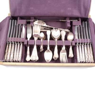Lot 78 - Heritage Plate canteen of King's pattern silver-plated cutlery.