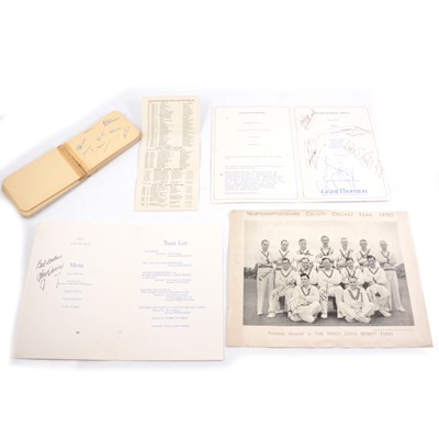 Lot 161 - Sporting Interest - Autograph book of late 1940's cricket teams, plus late 1980s British Olympians.